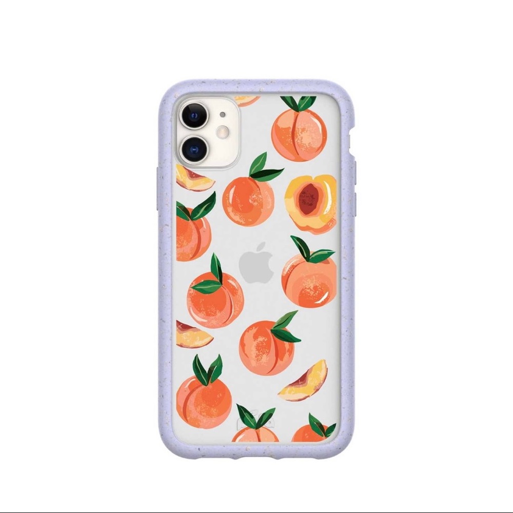 Pela Case Clear Peaches and Pela Grip - iPhone 11